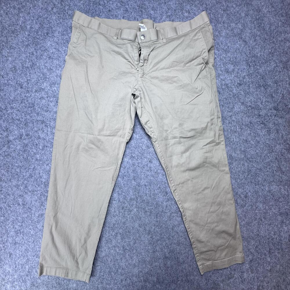 Fabletics Chino Pants Mens 42x32 Beige Stretch Straight Leg Casual Pockets